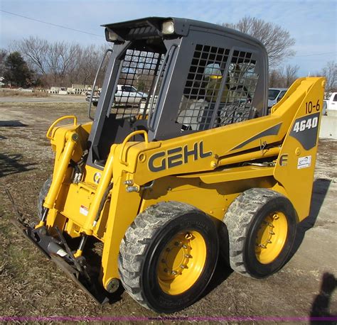 4640 gehl skid steer|salvage gehl 4640 skidsteer.